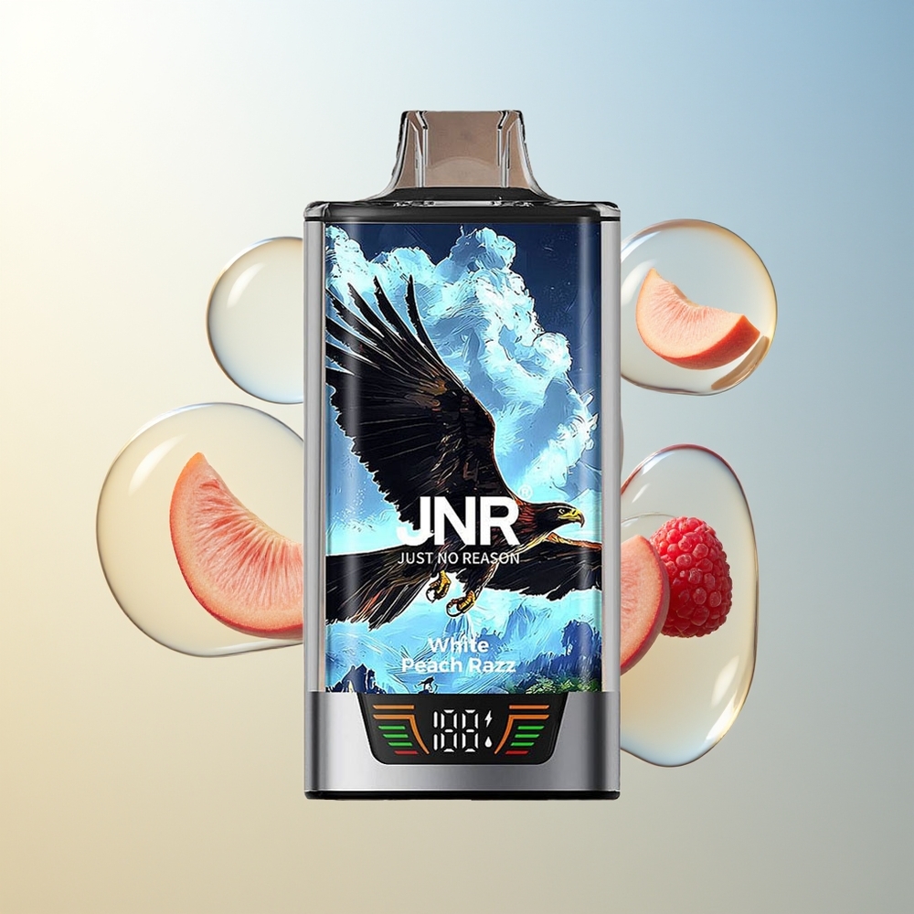 JNR Falcon Pro 28000 Dispositivo MTL Pesca Bianca Razz USB Type-C