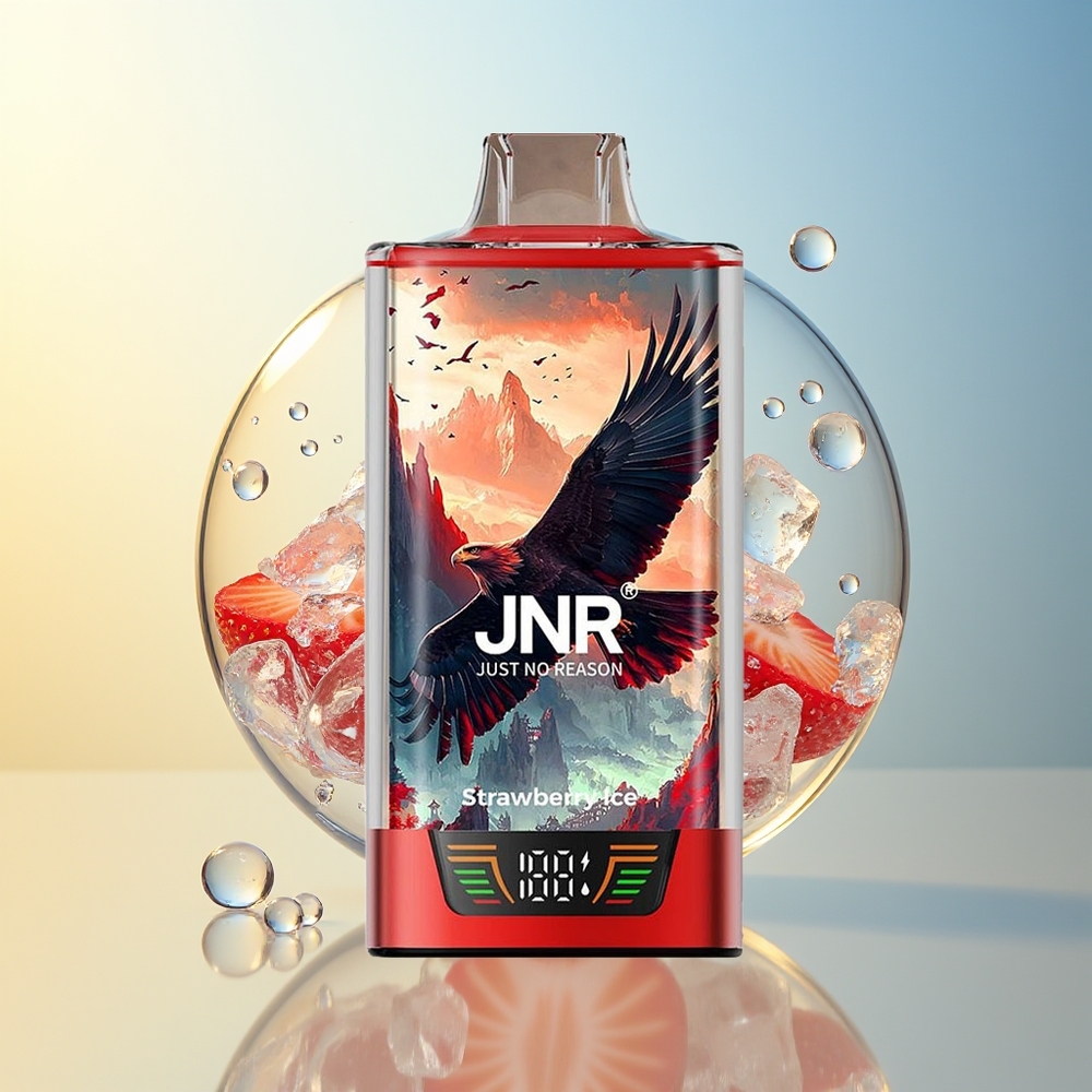 JNR Falcon Pro 28000 Fragola Ghiaccio Display Smart Dual Mesh