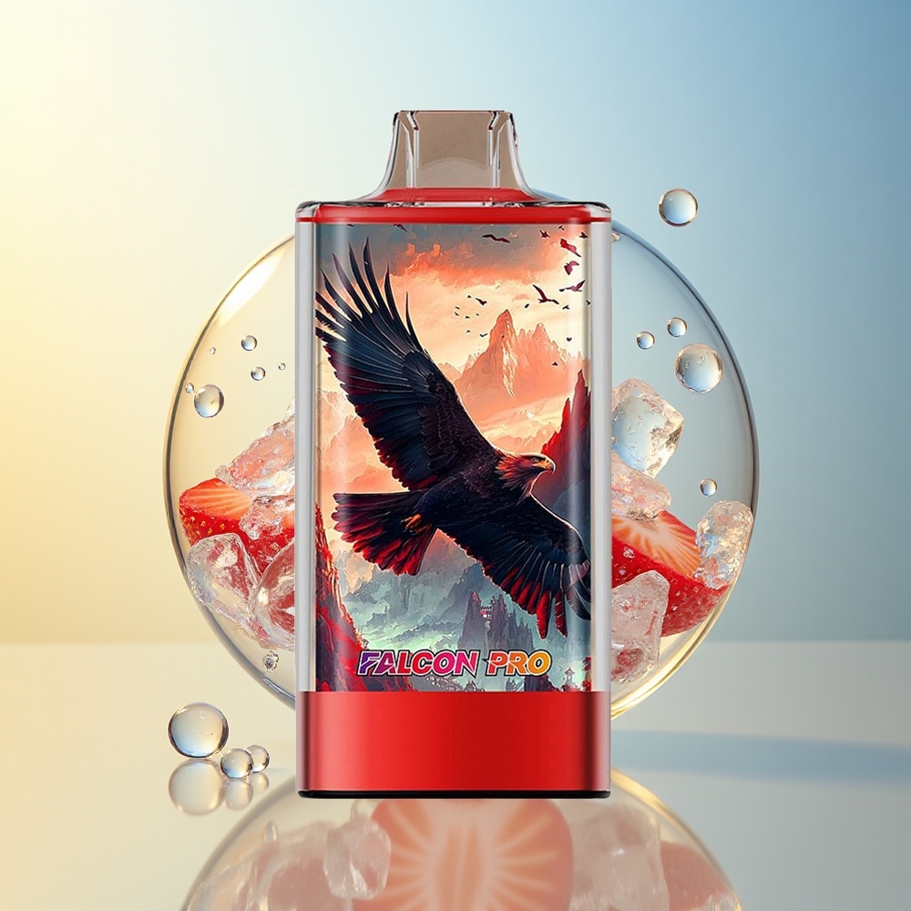 JNR Falcon Pro 28000 Fragola Ghiaccio Display Smart Dual Mesh