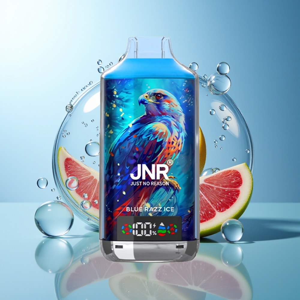 JNR Falcon X 18000 Puff Doppio Mesh Blu Lampone Ghiaccio Ricarica Rapida