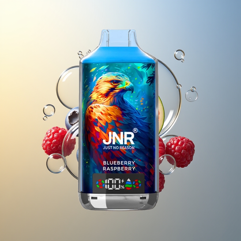 JNR Falcon X 18000 Puff Mirtillo Lampone Display Digitale