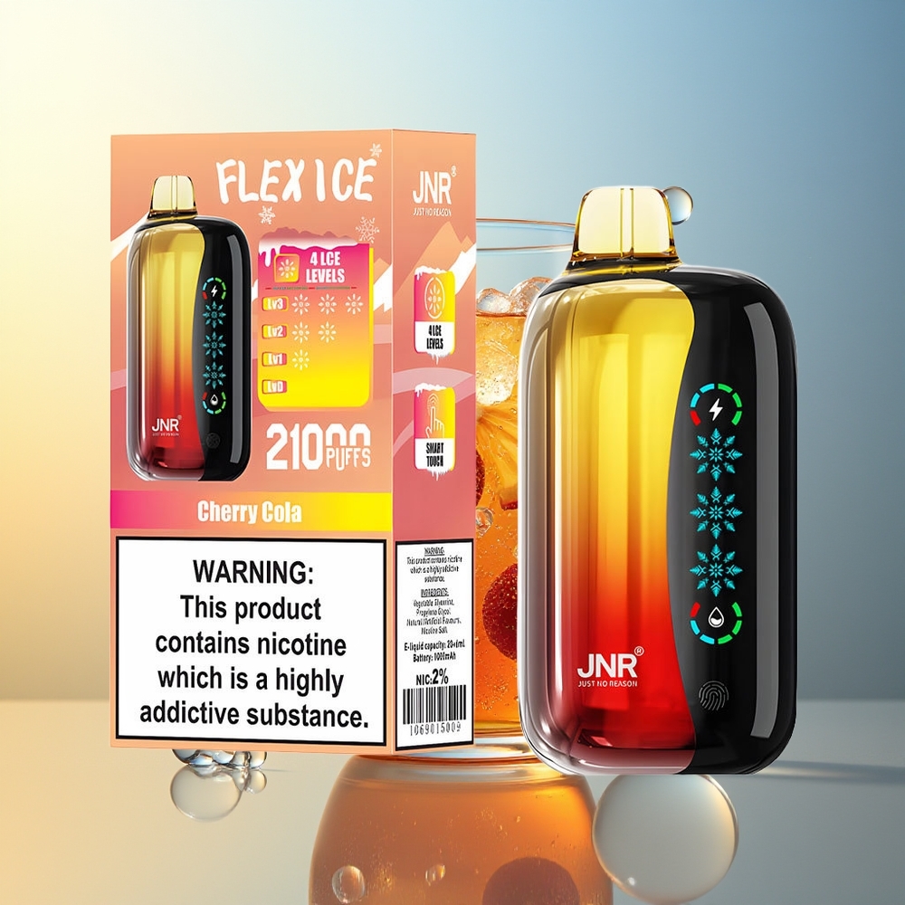 JNR Flex Ice 21000 Puff Ciliegia Cola Regolazione Aria Personalizzabile