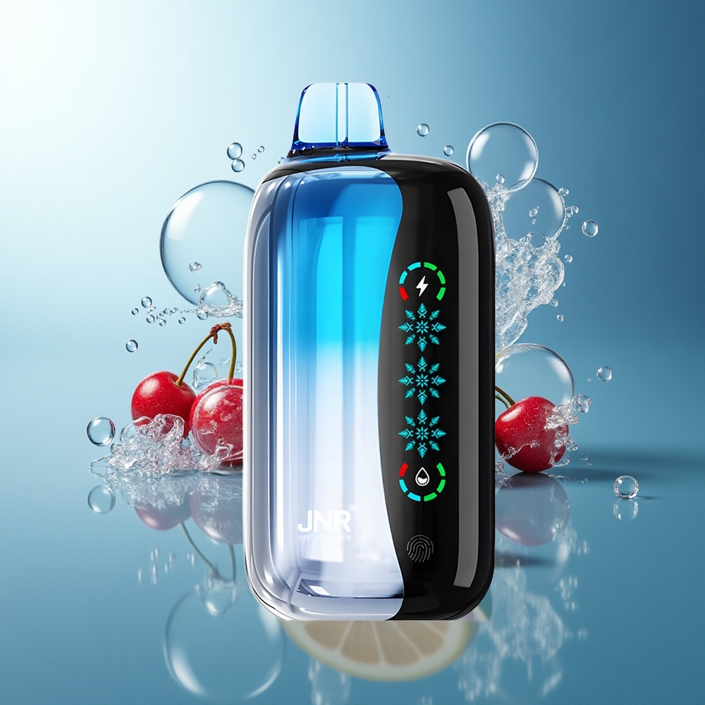 JNR Flex Ice 21000 Puff Esplosione di Ciliegia Blu Schermo Tattile 1.2 Ohm Dual Mesh