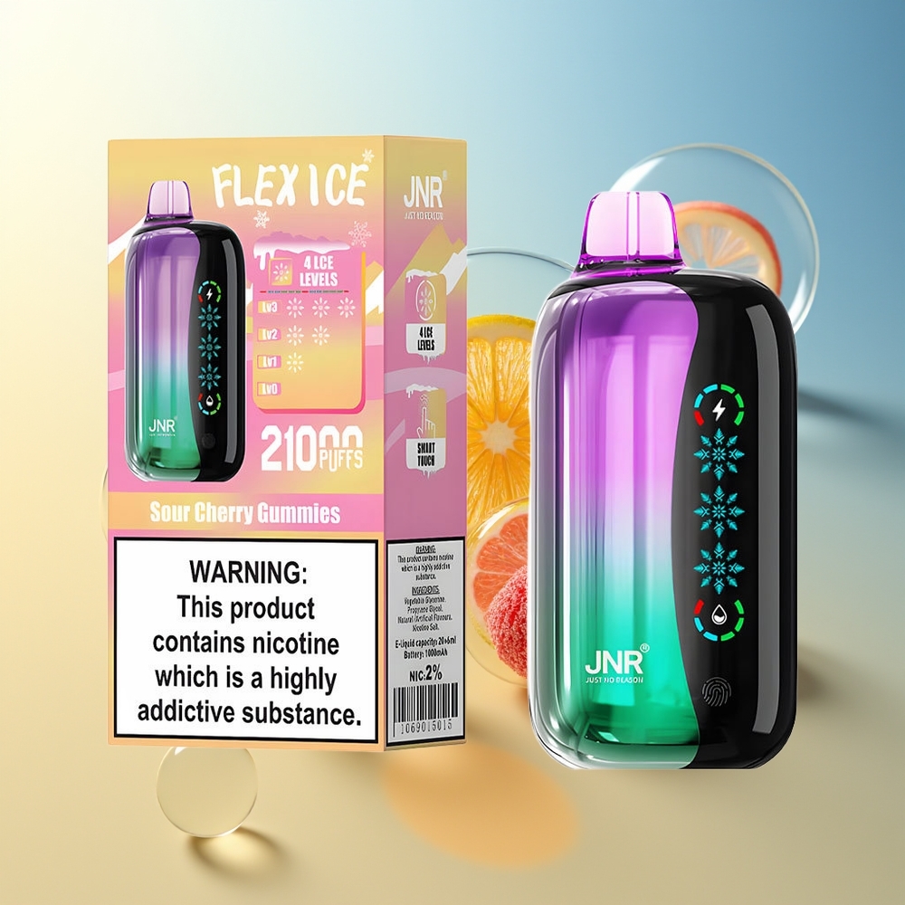 JNR Flex Ice 21000 Puff Ghiaccio Regolabile Gomme Acidule Ciliegia