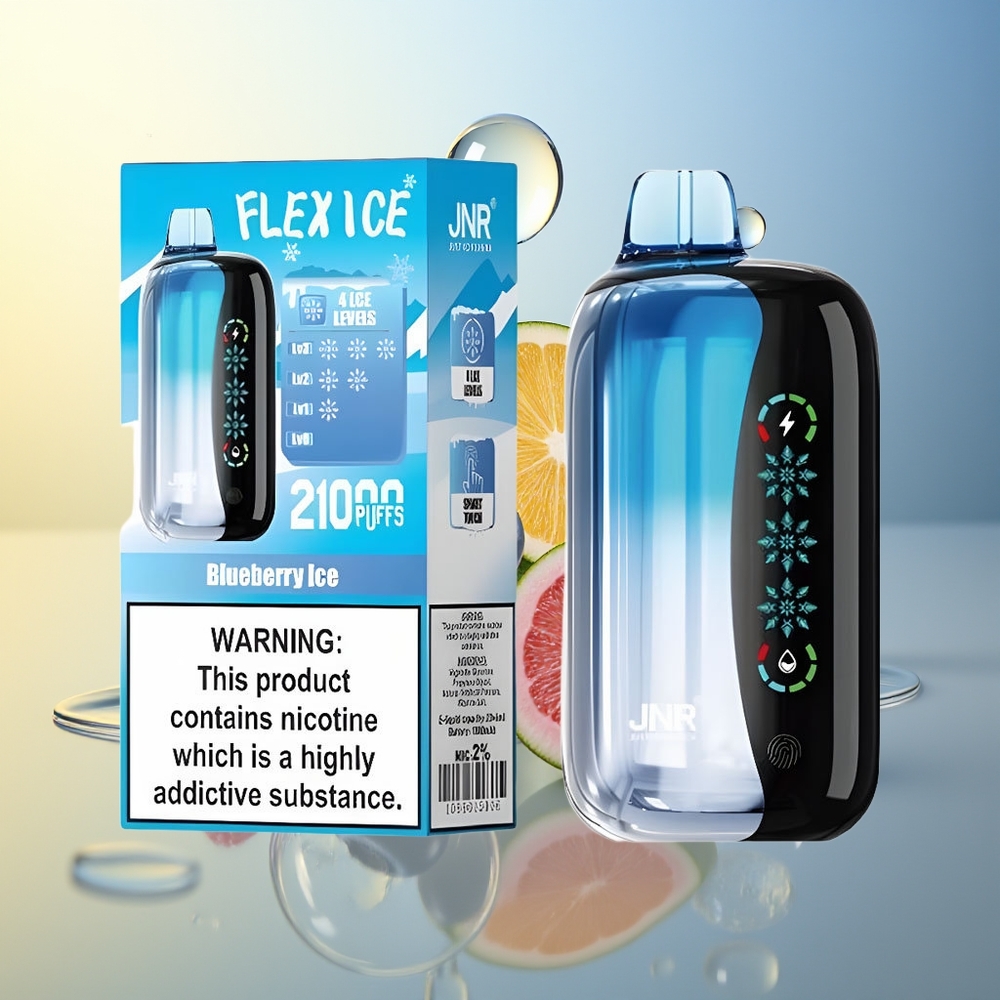 JNR Flex Ice 21000 Puff Mirtillo Ghiaccio Schermo Touch