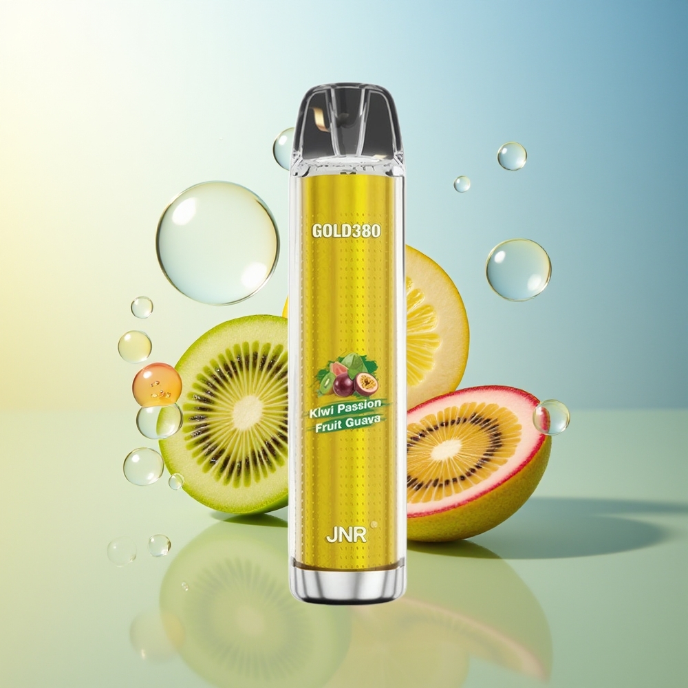 JNR Glod380 6000 Puff Vape Dispositivo Kiwi Frutto della Passione Guava 1500mAh 1.0ohm