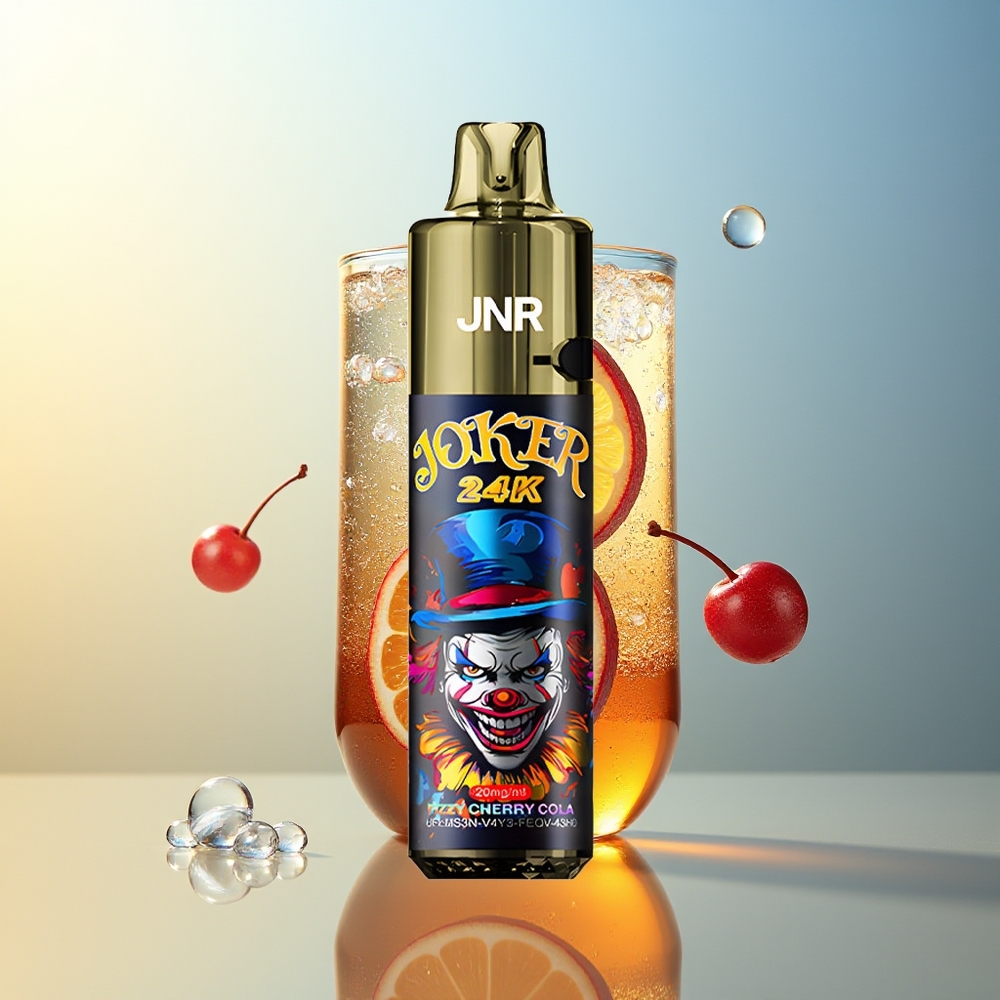 JNR Joker 24K Puff Pod Ricaricabile Cherry Cola Frizzante 800mAh 2% Nicotina