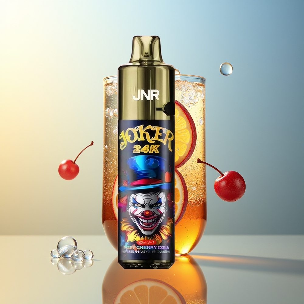 JNR Joker 24K Puff Pod Ricaricabile Cherry Cola Frizzante 800mAh 2% Nicotina