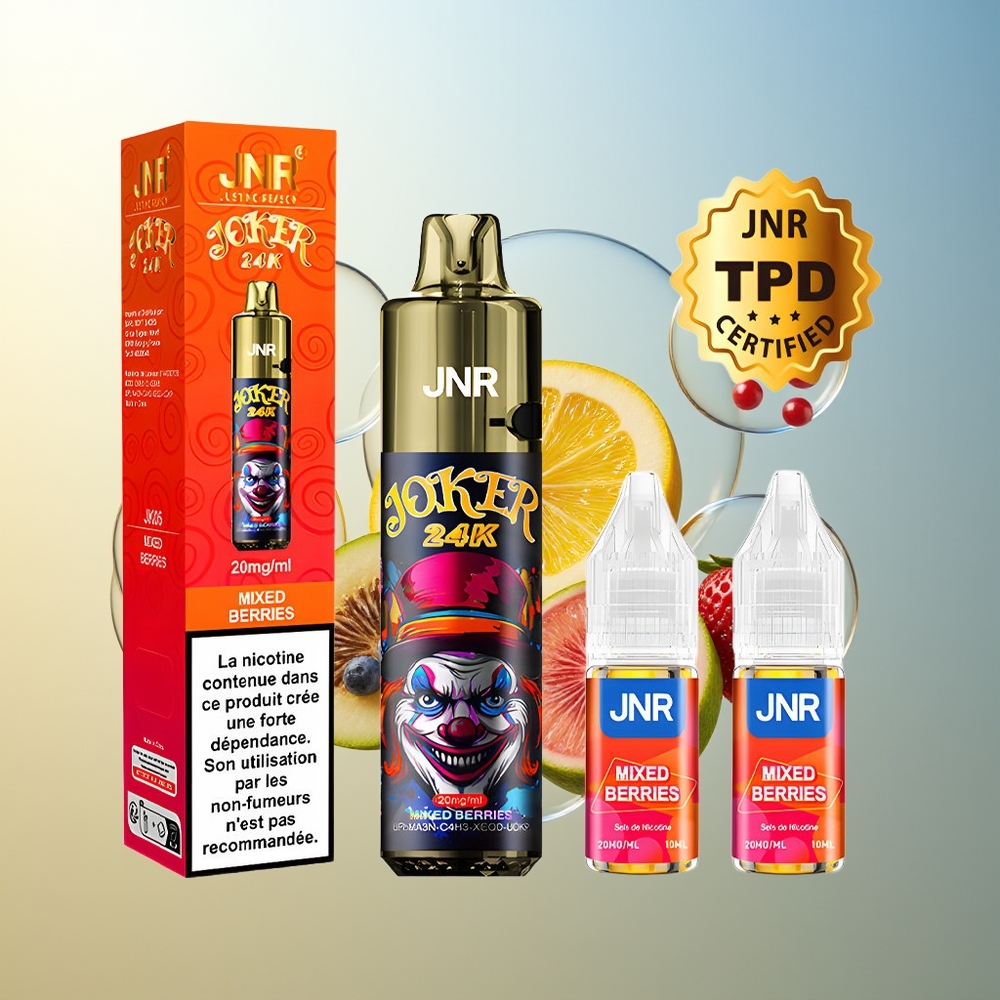 JNR Joker 24K Puff Sigarette Elettroniche Monouso Bacche Miste 800mAh 2% Nicotina
