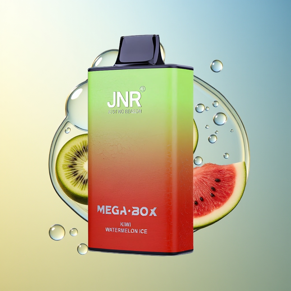 JNR Mega Box 25000 Puff Disposable Vape Kiwi Anguria Ghiaccio Dual Mesh