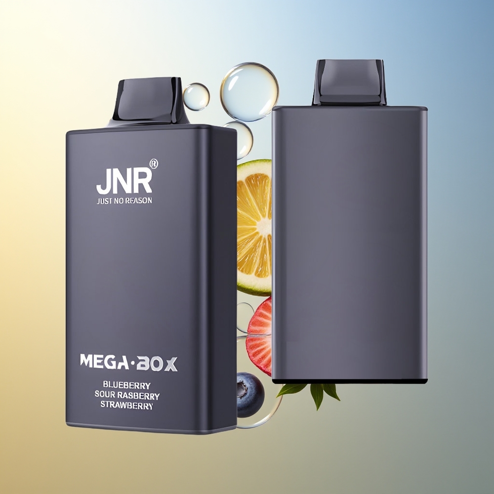 JNR Mega Box 25000 Puff Mirtillo Lampone Disposable Vape Dual Mesh 30ml
