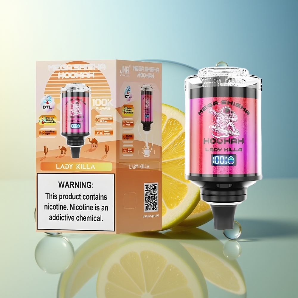 JNR Mega Shisha Hookah 100K Lady Killa 60ml 2200mAh