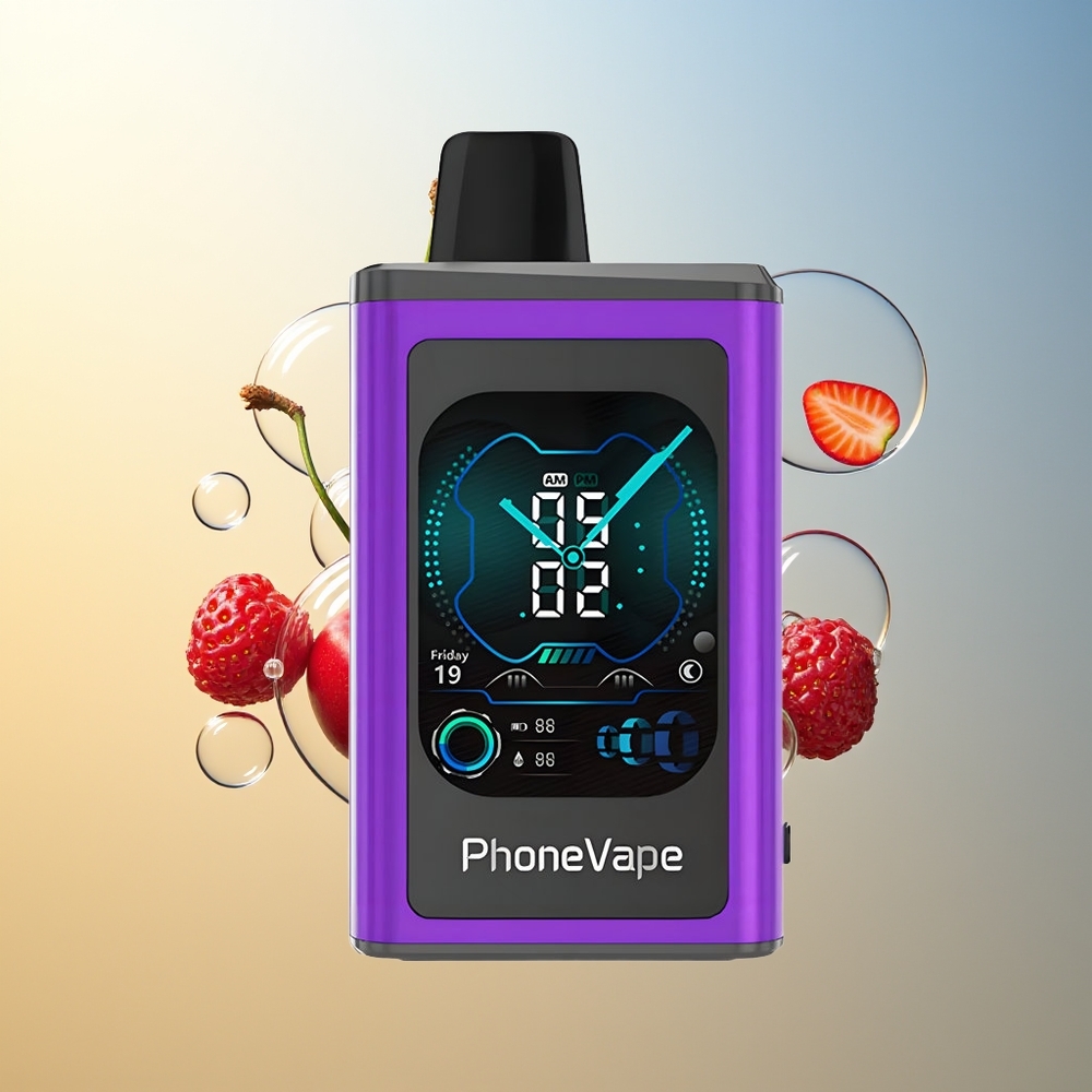 JNR PhoneVape 30000 boccate Ciliegia Fragola Lampone Ricaricabile Turbo