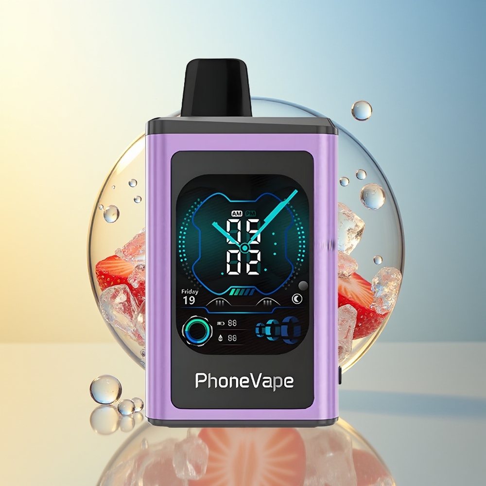 JNR PhoneVape 30000 boccate Fragola Ghiaccio Ricaricabile Turbo