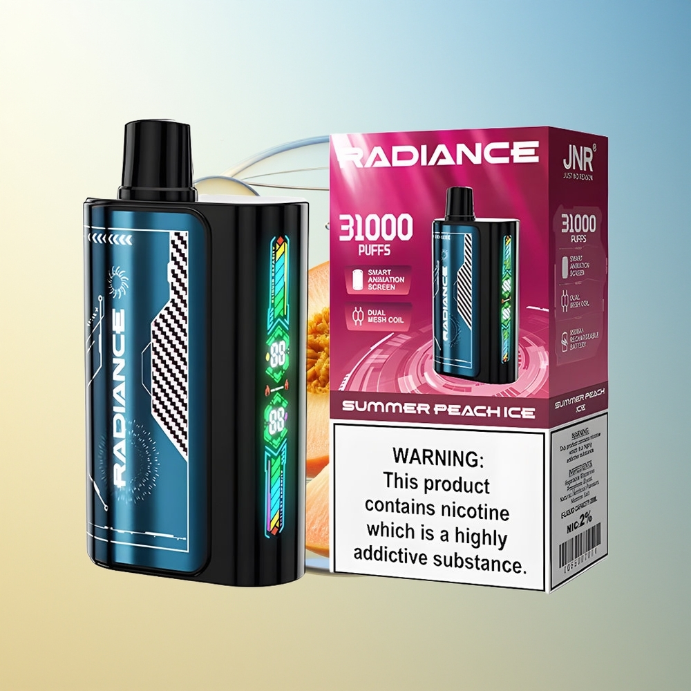 JNR Radiance 31000 Puff Pesca Estiva Ghiaccio Schermo Animato Dual Mesh