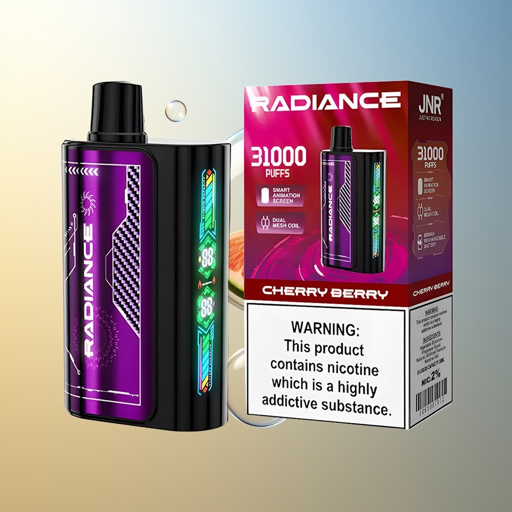 JNR Radiance 31000 Puff Vape Ciliegia Bacca Dual Mesh
