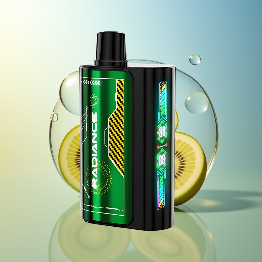JNR Radiance 31000 Puff Vaporizzatore Monouso Frutto della Passione Kiwi Schermo Animato Intelligente Batteria Ricaricabile