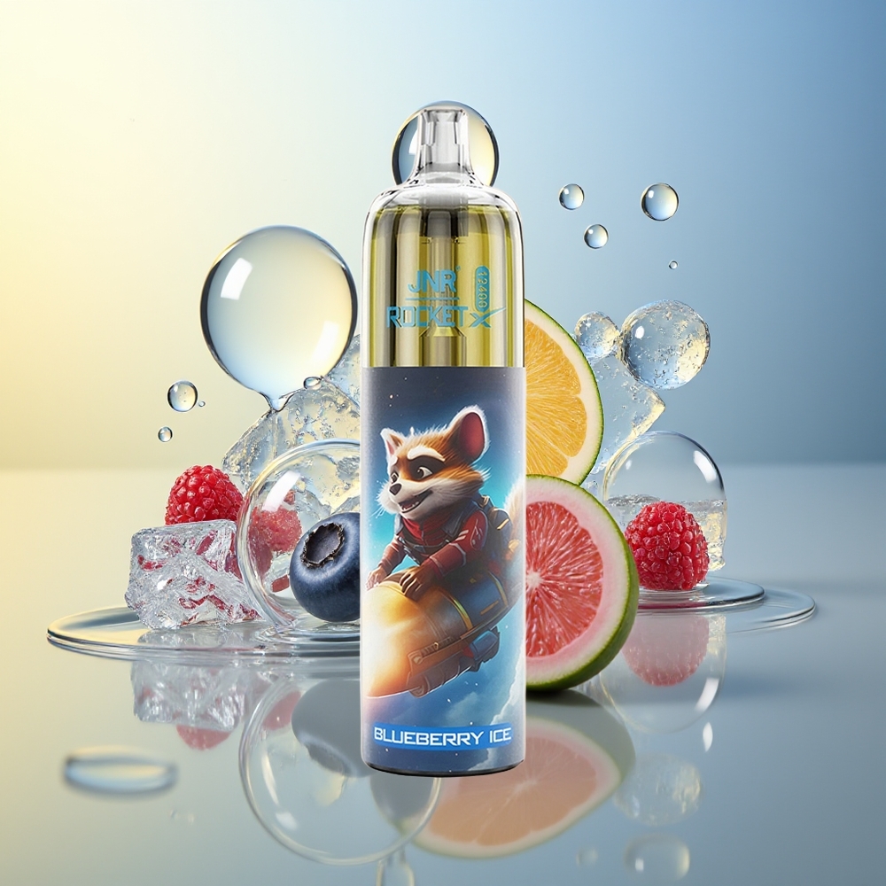 JNR Rocket-X 12400 Puff Disposable Vape Mirtillo Ghiaccio con RGB Lights e 850mAh Battery