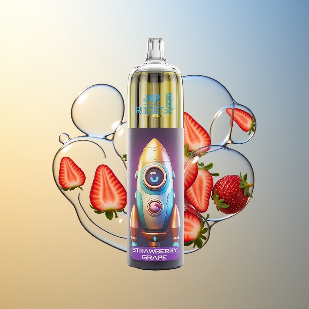JNR Rocket-X 12400 Puff Fragola Uva Ricarica Rapida Tipo-C 850mAh