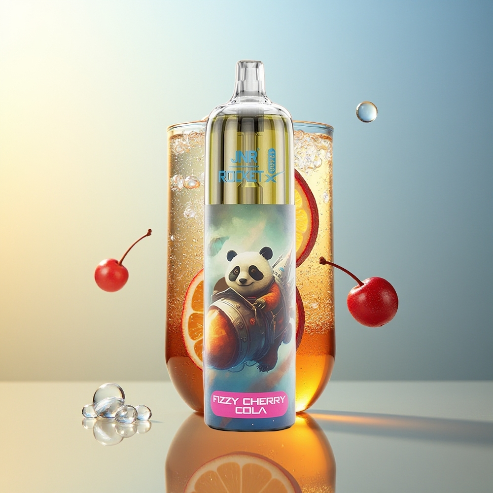 JNR Rocket-X 12400 Puff Vape Ciliegia Cola Frizzante con Batteria 850mAh e Caricamento Type-C
