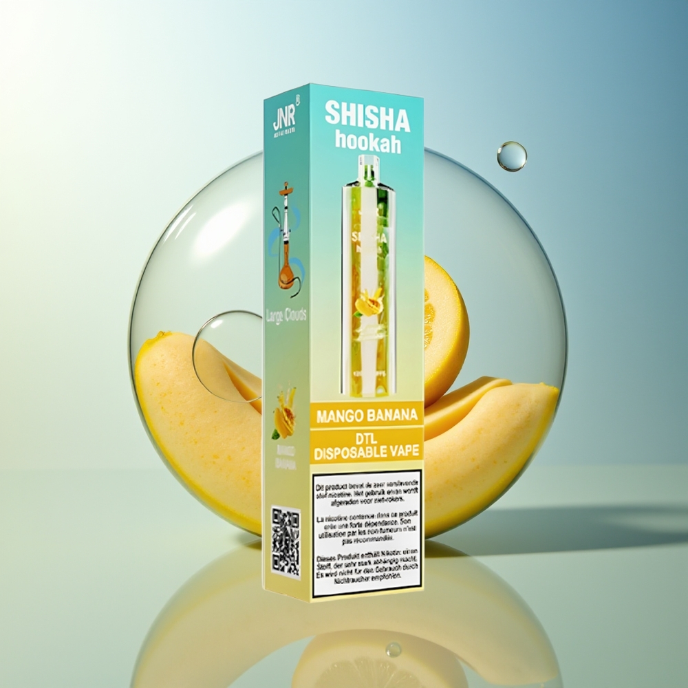 JNR Shisha Hookah 12000 Puff Mango Banana 750mAh Type-C