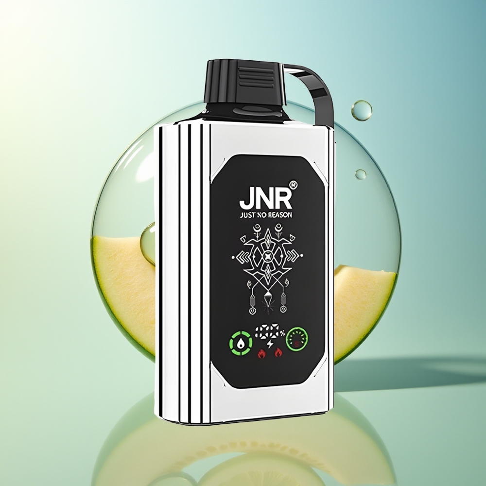 JNR Shisha Hookah Box 20500 Puff Doppio Melone Menta Dual Mesh Coil Type-C