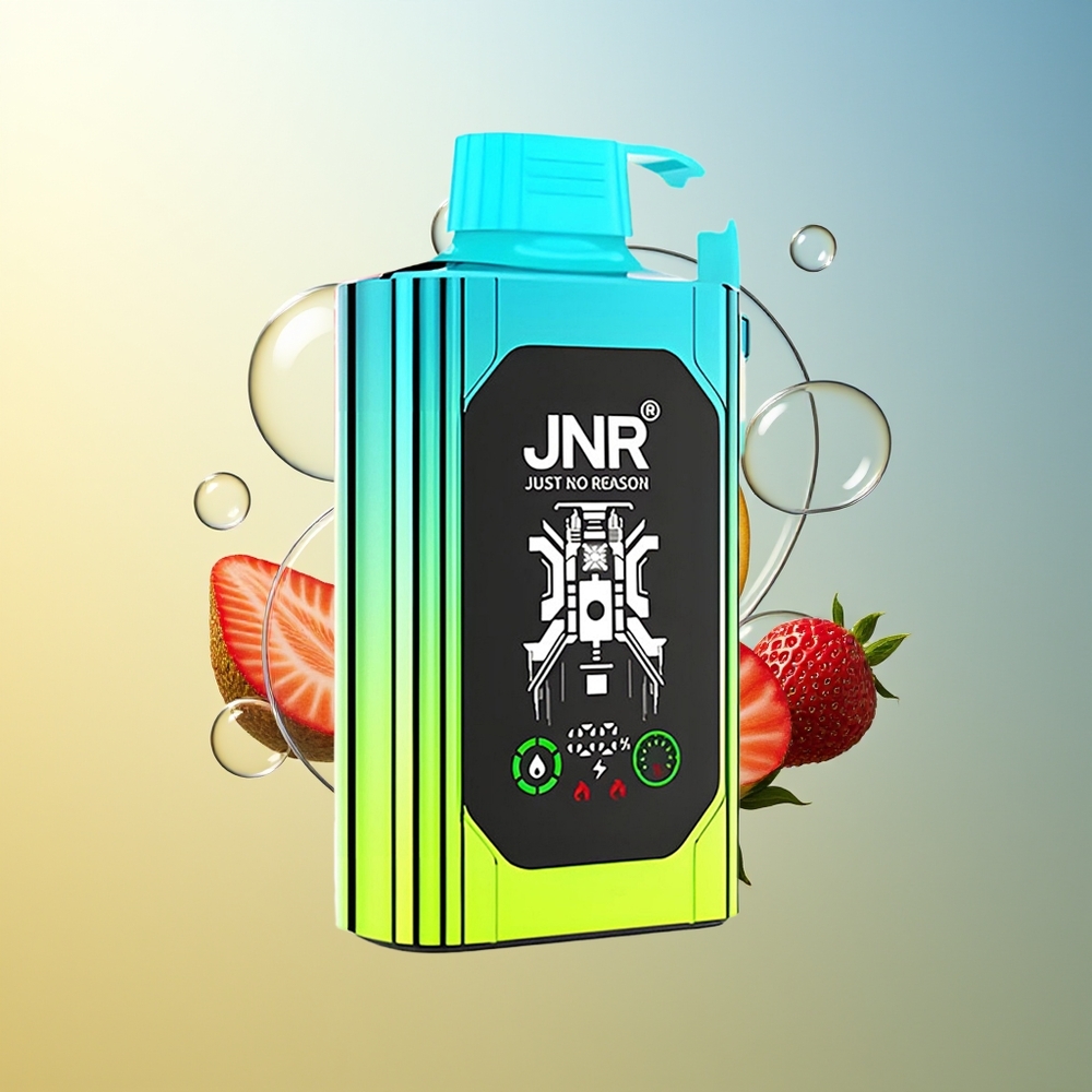 JNR Shisha Hookah Box 20500 Puff Fragola Kiwi Doppia Maglia Doppio Nucleo