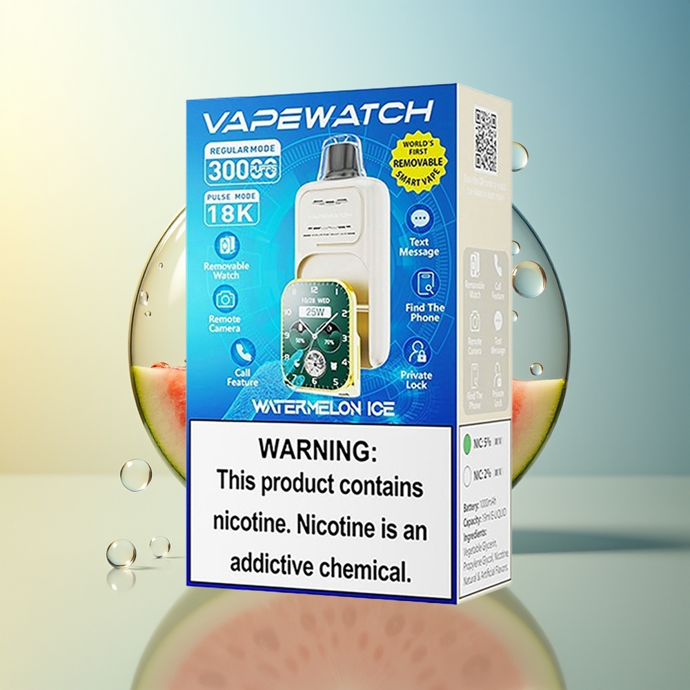 JNR VapeWatch 30000 Puff Modo Regolare 1000mAh Anguria Ghiaccio Disposable Vape