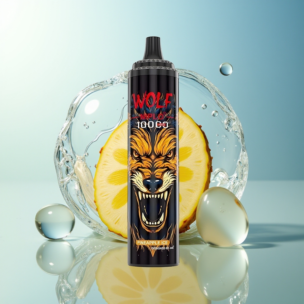 JNR Wolf Niplo 10000 Puff Ananas Ghiaccio Mesh Coil 1.0 Ohm