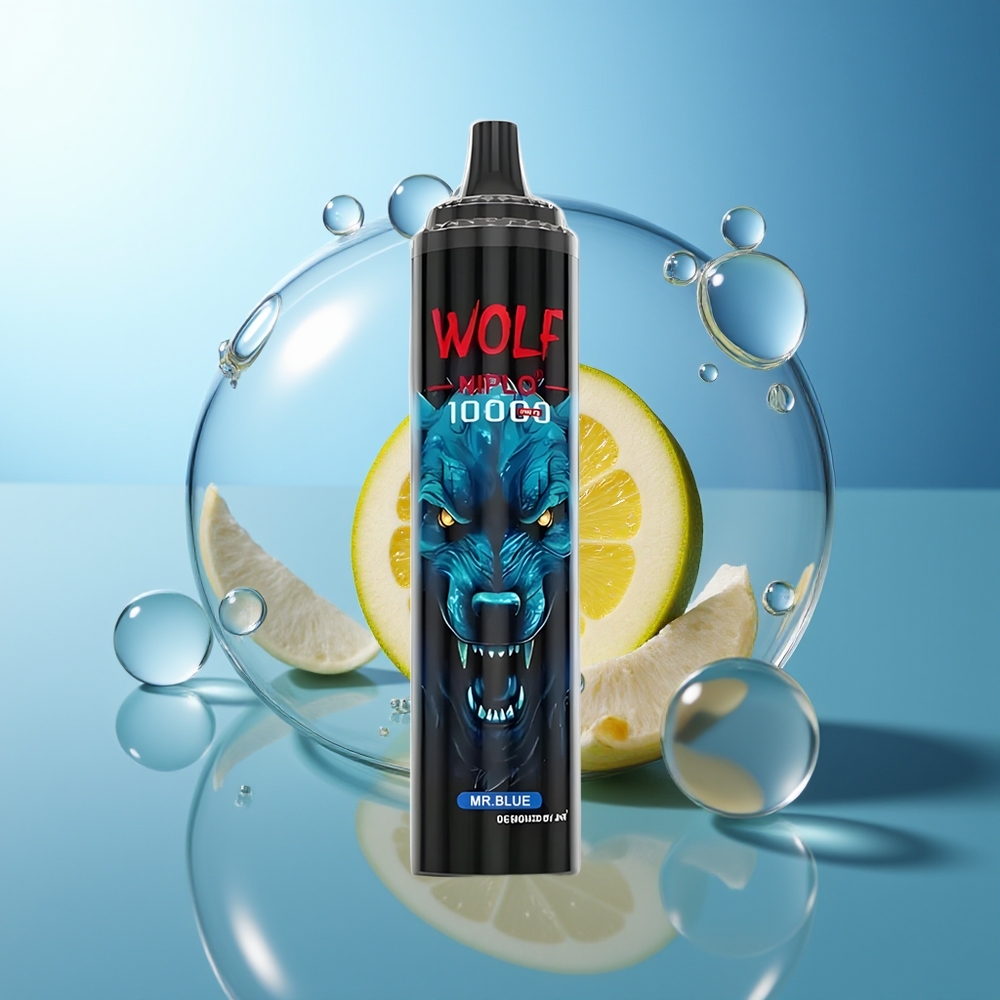 JNR Wolf Niplo 10000 Puff Mesh Coil Blu Signore