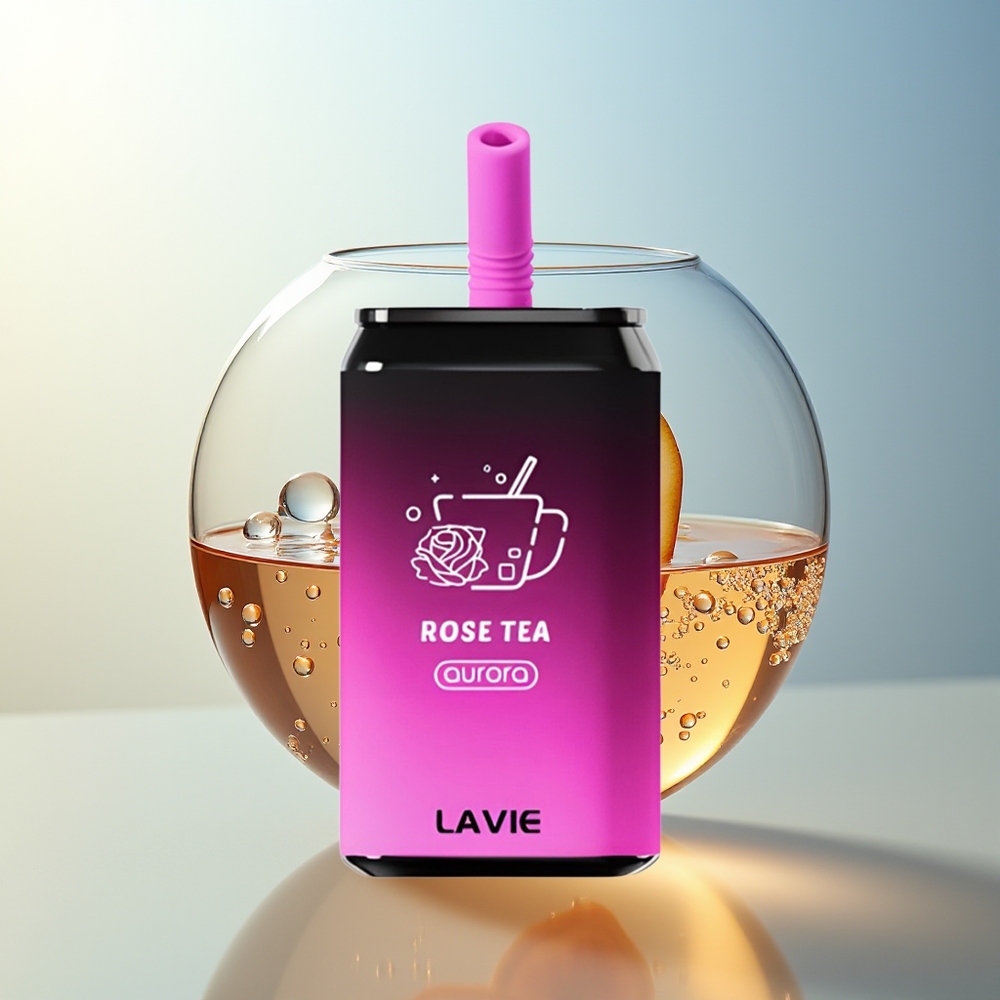 LAVIE Aurora 11000 Puff Tè alle Rose Ricaricabile Tipo C 22ML