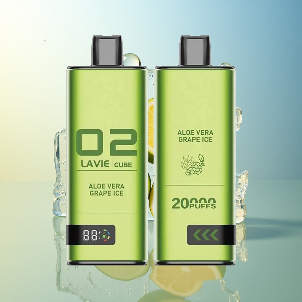 LAVIE Cube 20000 Puff Disposable Vape Aloe Vera Uva Ghiaccio 28ML 600mAh