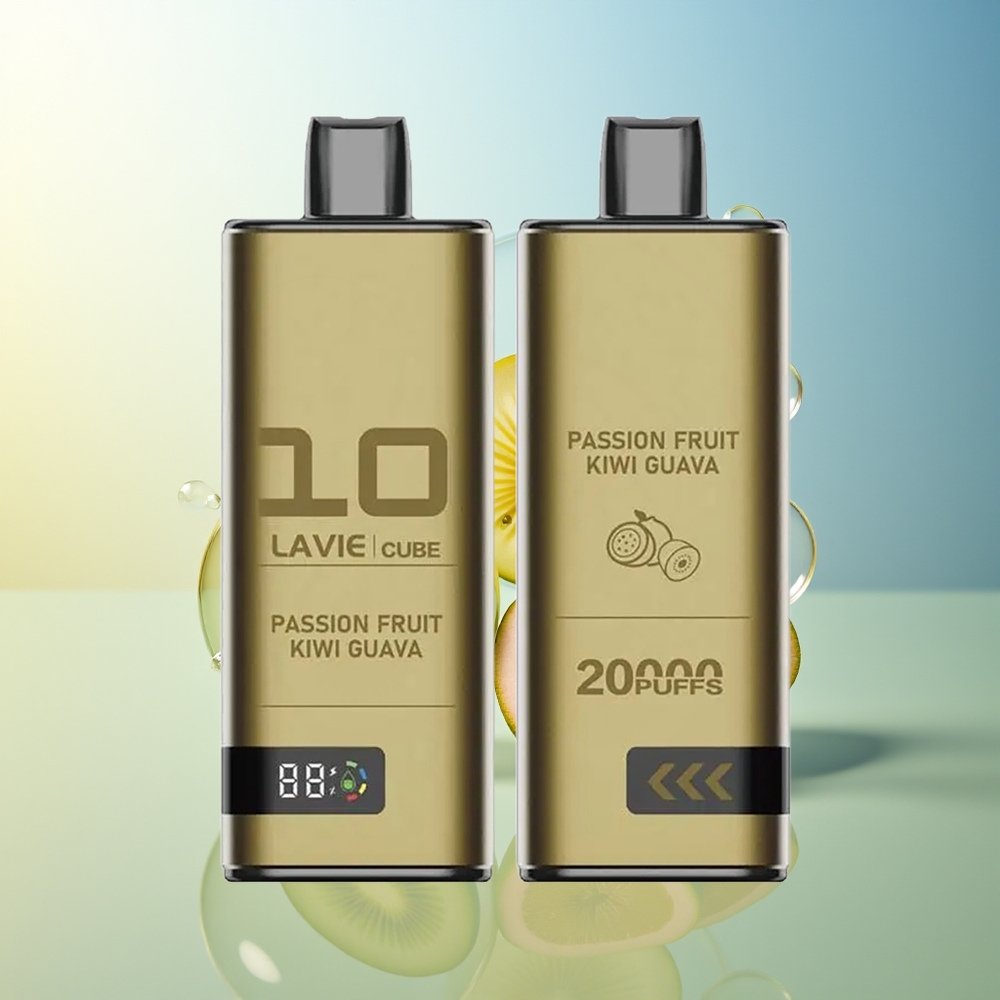 LAVIE Cube 20000 Puff Disposable Vape Frutto della Passione Kiwi Guava 28ML Type C