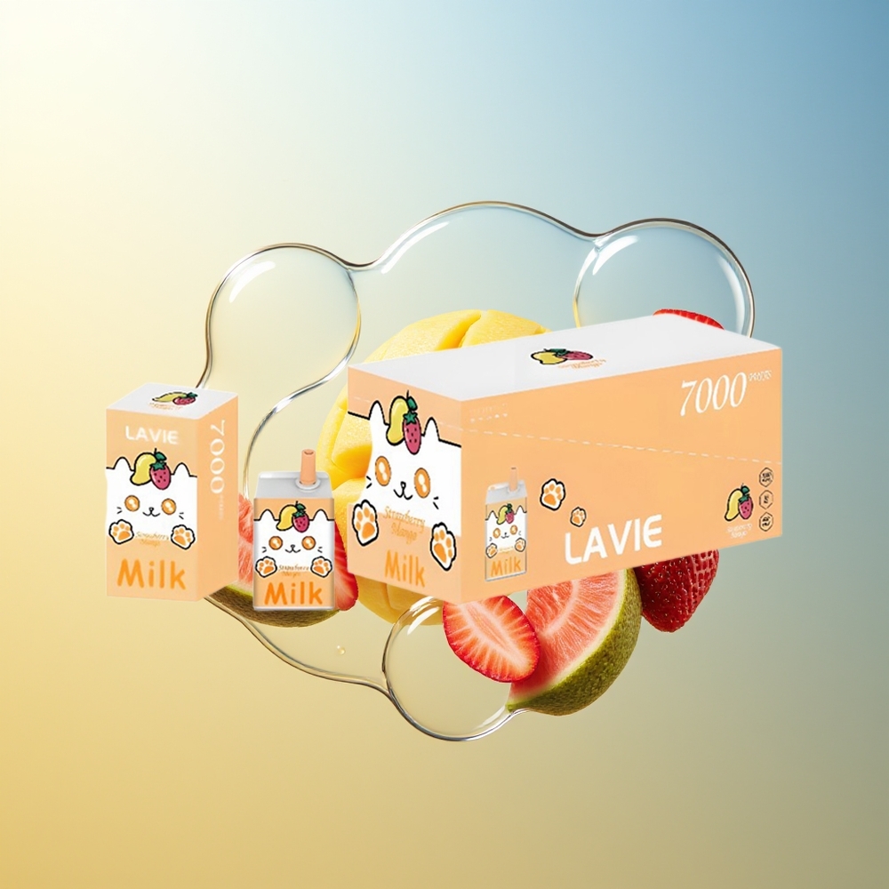 LAVIE Milk 7000 Puff Fragola Mango Ricaricabile Type C