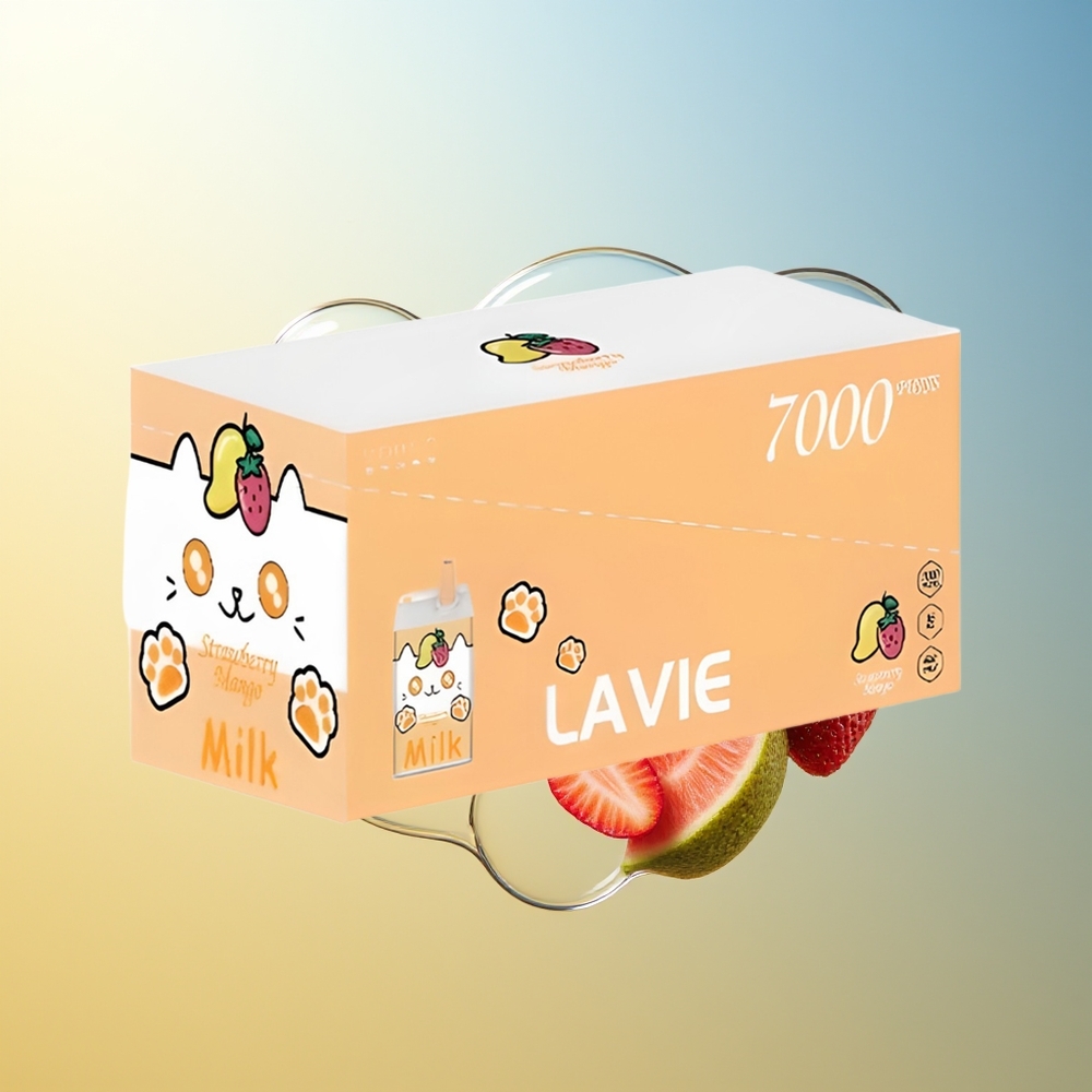 LAVIE Milk 7000 Puff Fragola Mango Ricaricabile Type C