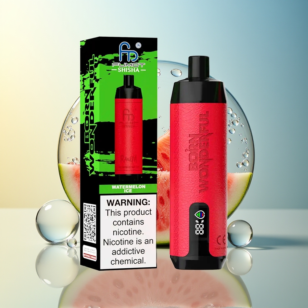 RandM Fumot Shisha 10000 Puff Anguria Ghiaccio 18ml Tipo-C