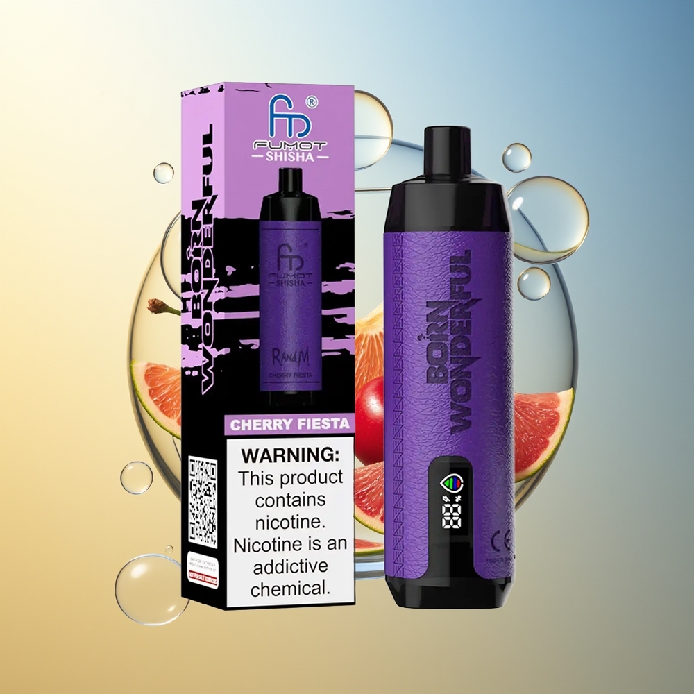 RandM Fumot Shisha 10000 Puff Ciliegia Fiesta 18ml 0.6ohm