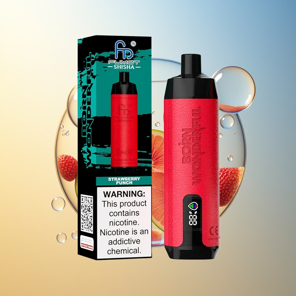 RandM Fumot Shisha 10000 Puff Fragola Punch 18ml Type-C