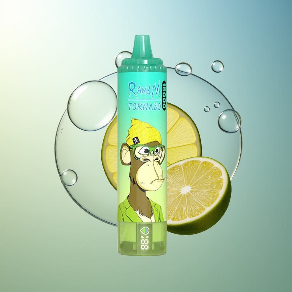 RandM Fumot Tornado 15000 Limone Lime 25ml USB-C LCD