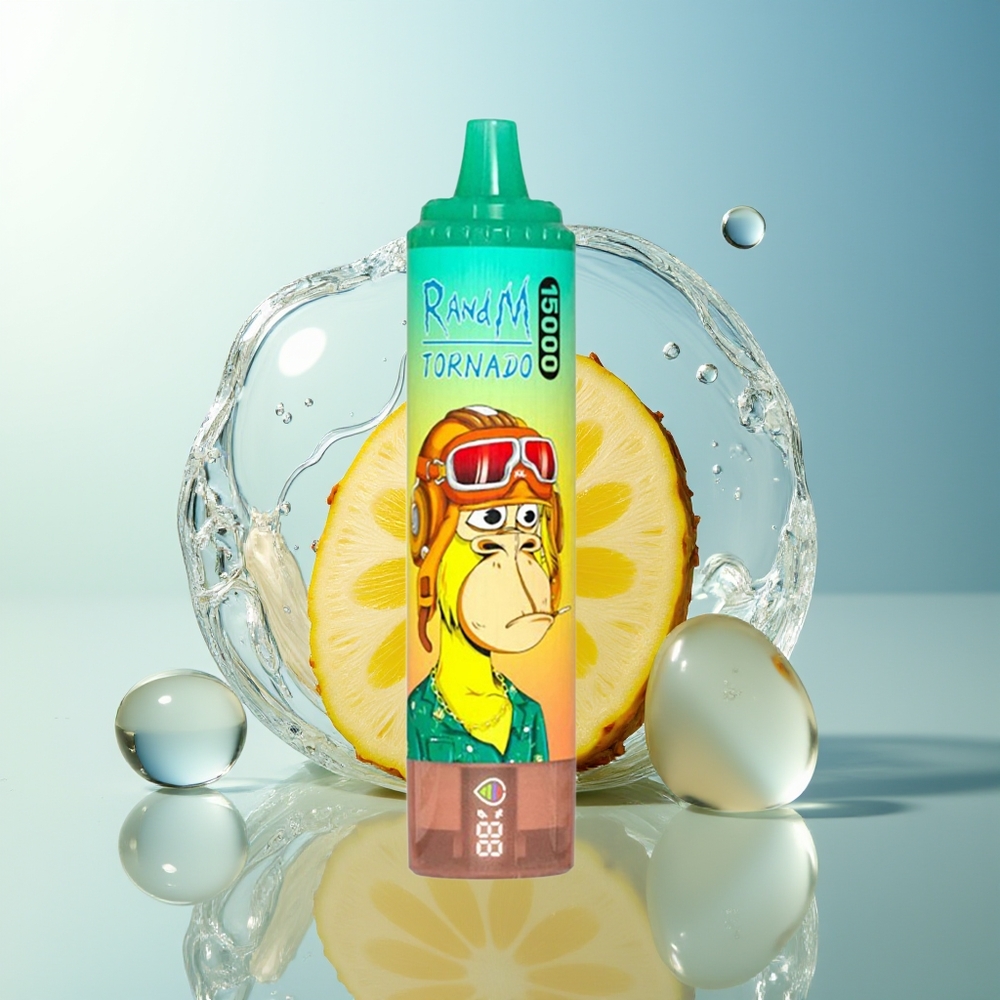 RandM Fumot Tornado 15000 Puff 25ml Ananas Ghiaccio LCD Ricaricabile
