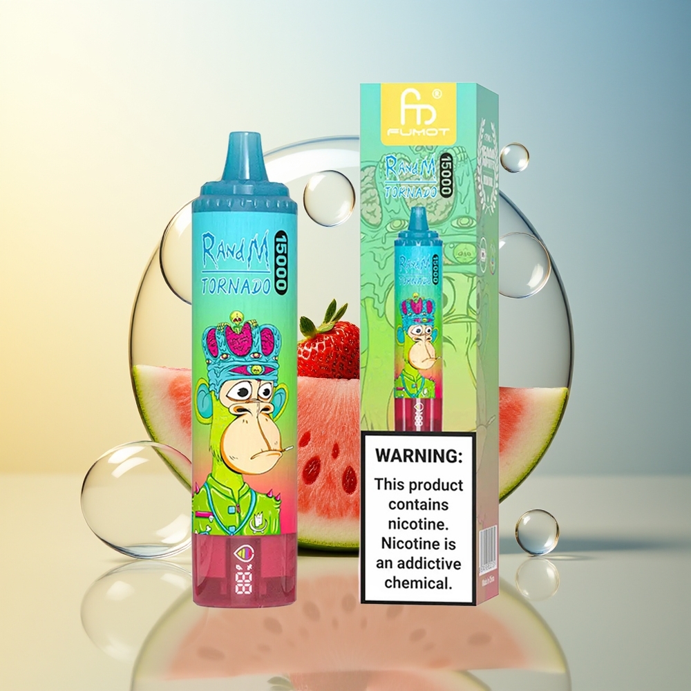 RandM Fumot Tornado 15000 Puff Fragola Anguria 25ml LCD