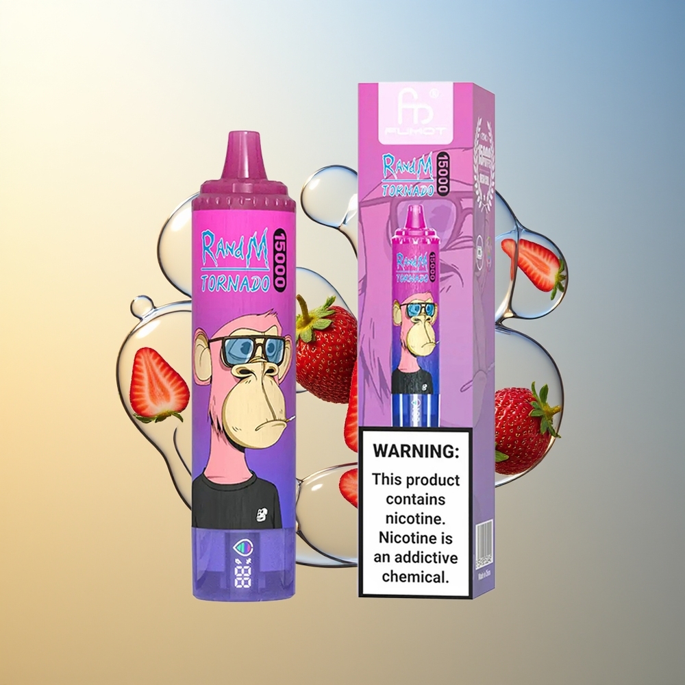RandM Fumot Tornado 15000 Puff Fragola Uva 25ml LCD