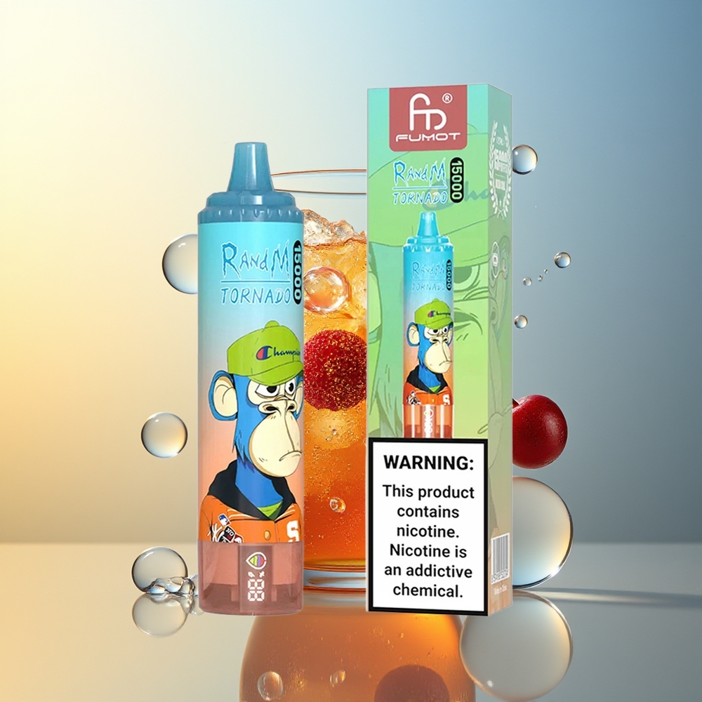 RandM Fumot Tornado 15000 Puffs 25ml Ciliegia Cola LCD