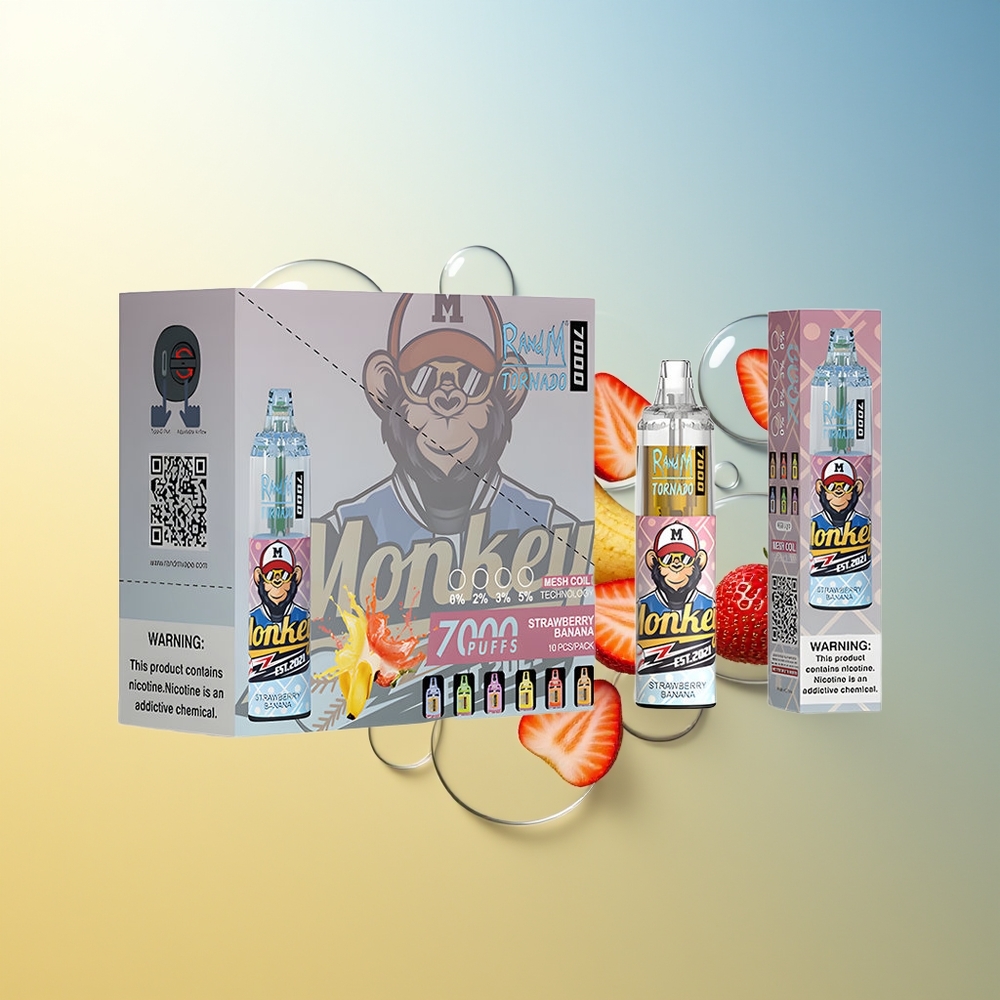 RandM Fumot Tornado 7000 Fragola Banana 14ML Mesh