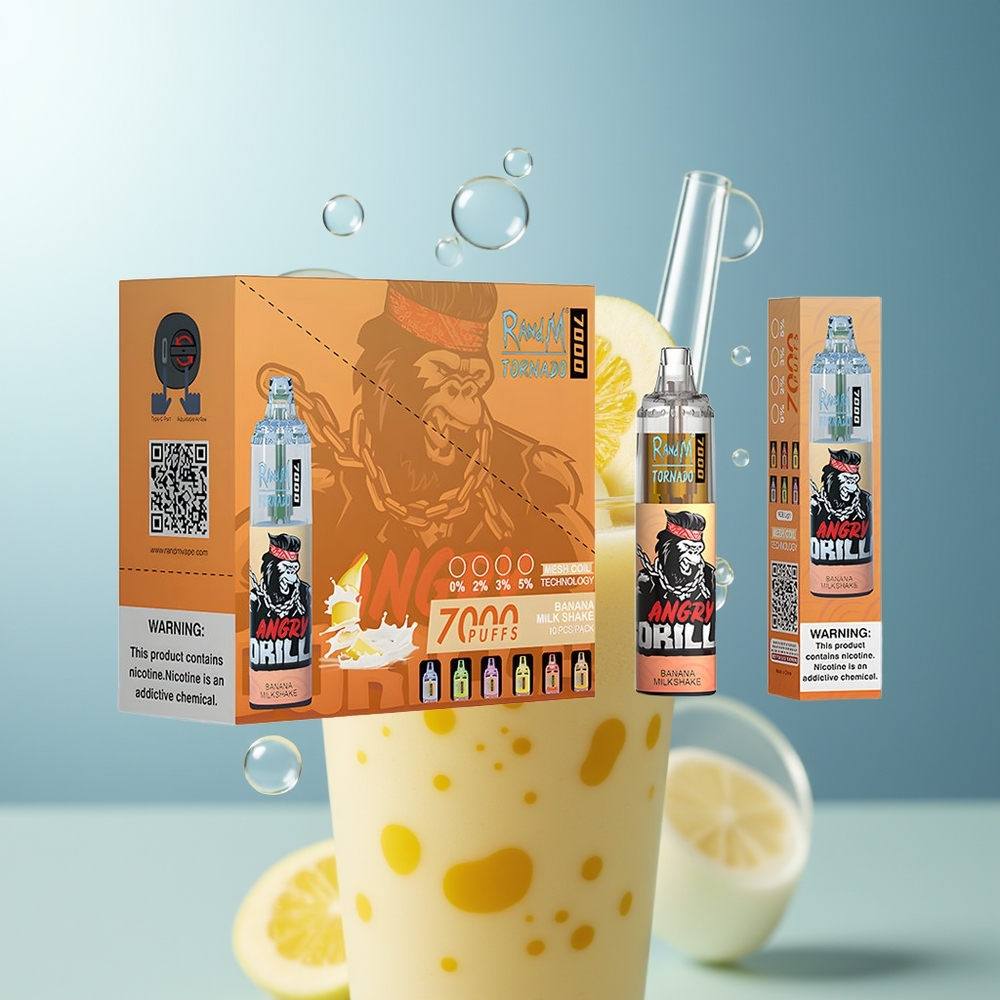 RandM Fumot Tornado 7000 Puff Banana Milkshake 14ML Mesh