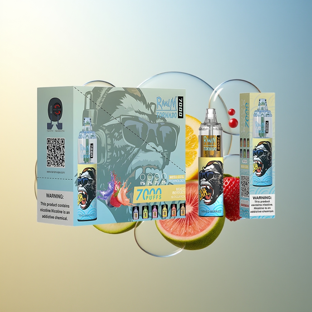 RandM Fumot Tornado 7000 Puff Misto di Bacche 14ML Mesh Coil