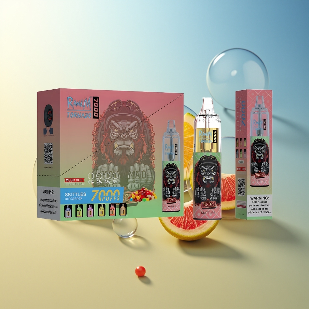 RandM Fumot Tornado 7000 Skittles Arcobaleno 14ML Mesh
