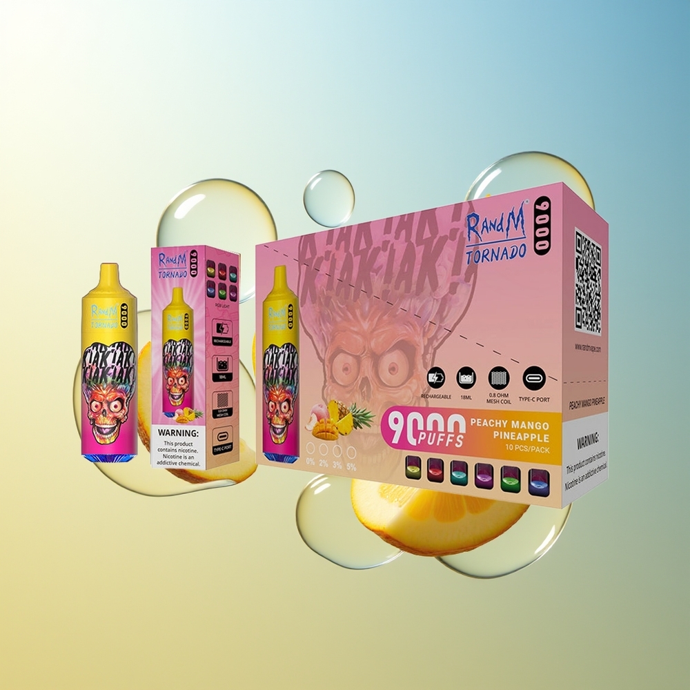 RandM Fumot Tornado 9000 Puff Pesca Mango Ananas 850 mAh Ricaricabile