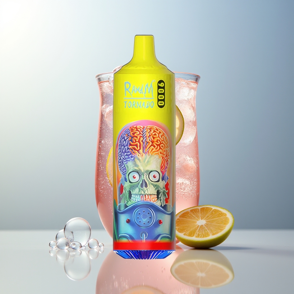RandM Fumot Tornado 9000 Puffi Limonata Rosa Display RGB