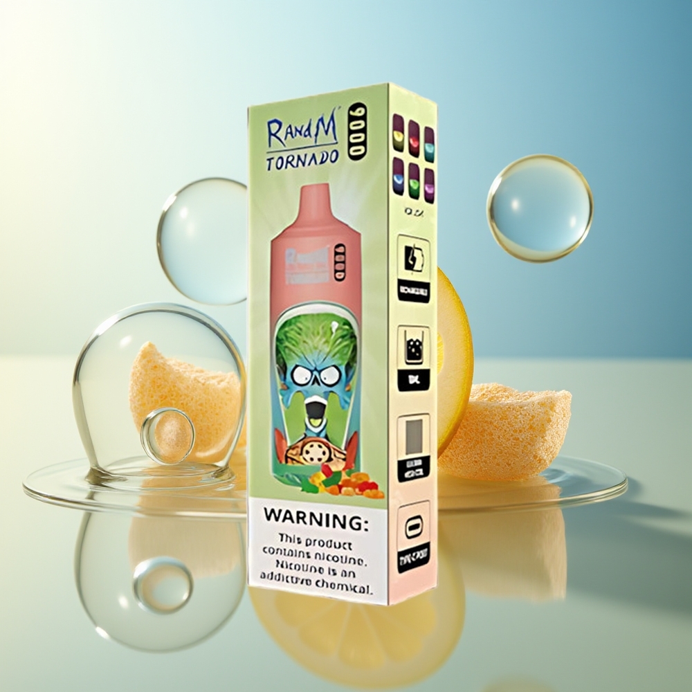 RandM Fumot Tornado 9000 Puffini Gommosa Orsetto Display RGB